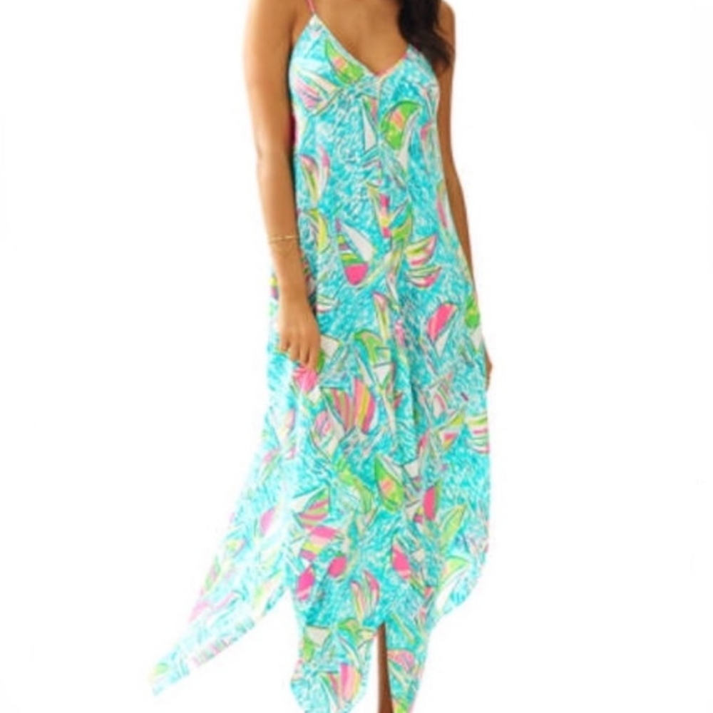 NWT Lilly Pulitzer You Gotta Regatta Silk Maxi XL